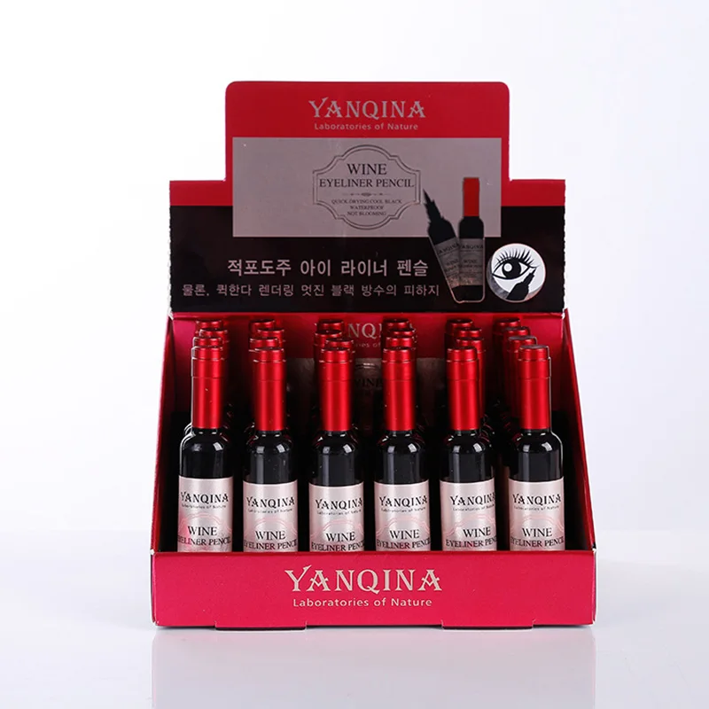 Подводка для глаз в форме бутылки красного вина водостойкая жидкая подводка