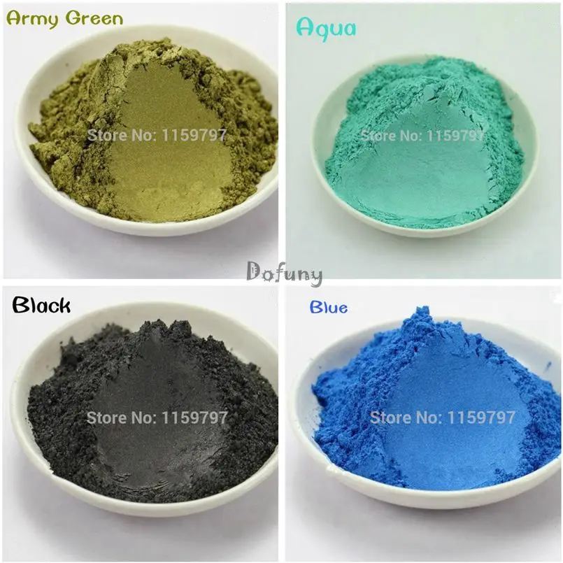 (Смешанные 5 цветов = 50 г) перламутровая пудра пигмент с эффектом слюды для
