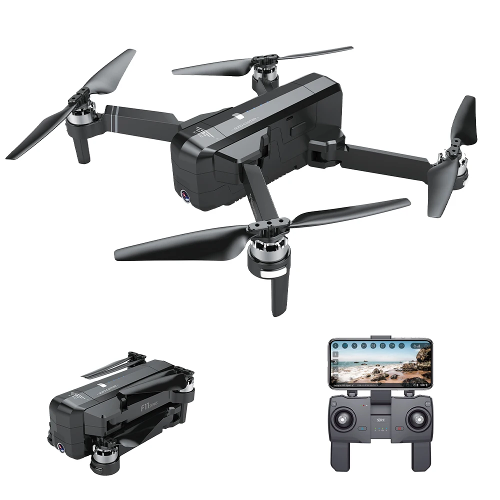 Квадрокоптер SJRC F11 PRO GPS 5G Wi Fi FPV 2K камера 25 минут полета бесщеточный для