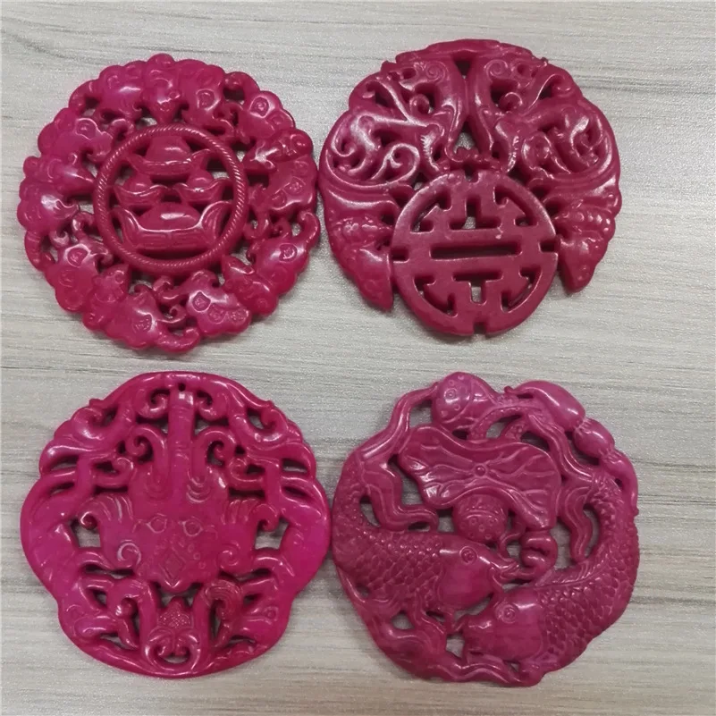 Винтажные подвески Азия старинная скульптура резьба художественный узор