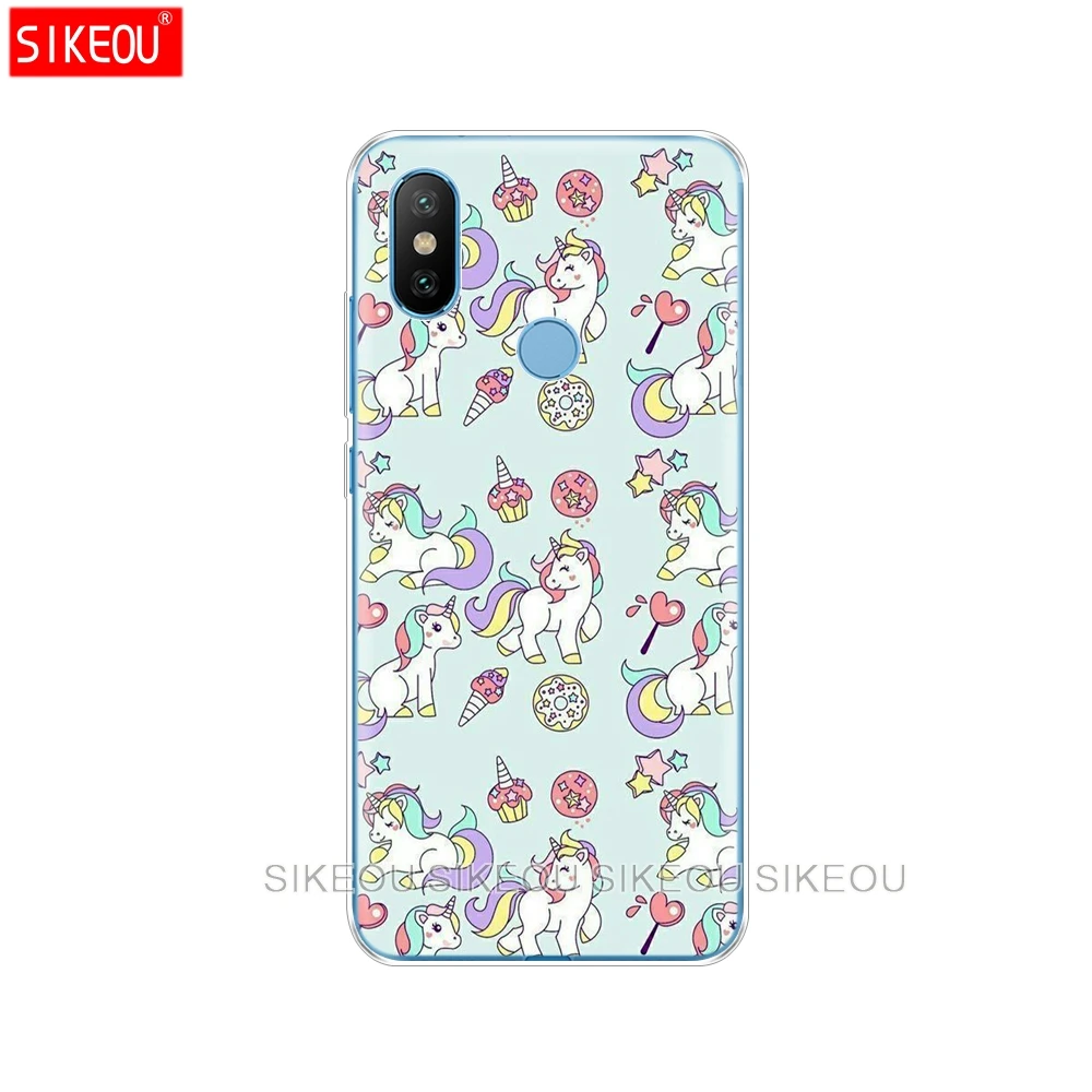 Силиконовый чехол для Xiaomi Mi 8 8SE A1 A2 5 5S 5X 6 Mi5 MI6 NOTE 3 MAX Mix 2 2S Rainbow Lovely Unicorn | Мобильные