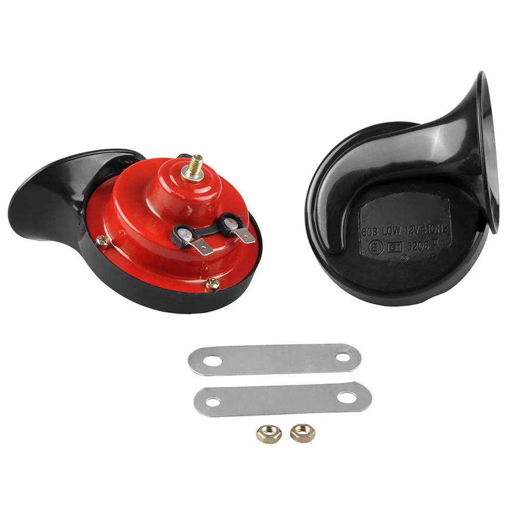 2 шт. Универсальный громкий двухцветный улитчатый гудок Электрический для