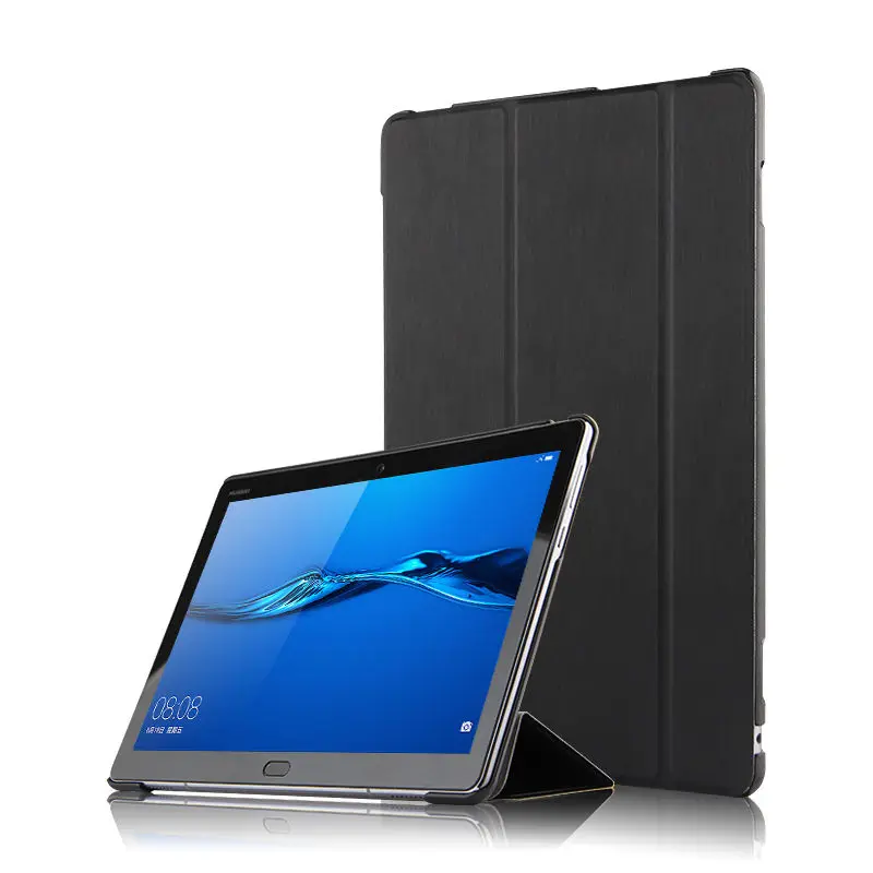 black cbk Чехол для huawei MediaPad M3 lite 10 BAH-W09 AL00 L09 10,", защитный кожаный чехол для планшета M3 Youth Edition, защитный чехол из искусственной кожи - Цвет: black cbk