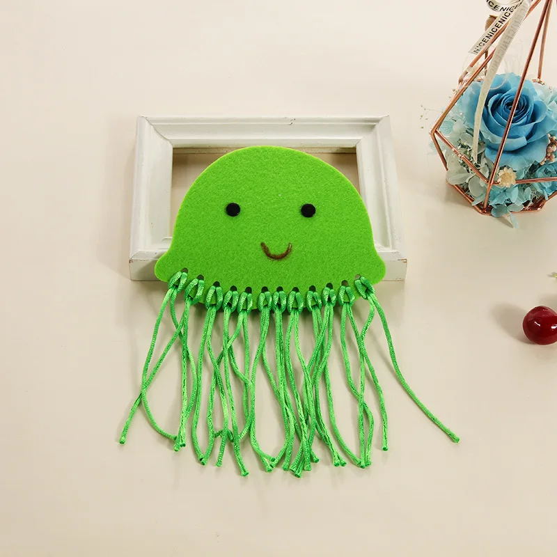 6 шт. трос Медузы DIY ручной работы игрушки плетение узел материал посылка детский сад образование украшения нетканый материал ребенок Руководство