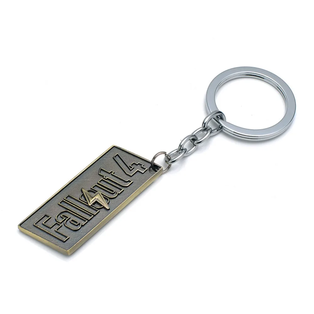 6 видов игр FALLOUT4 с буквенным логотипом винтажные брелки металлическая