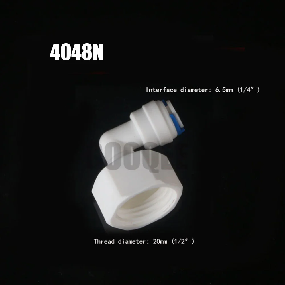 RO фитинг для воды налокотник 1/4 "3/8" OD шланг "1/2" 1/8 "BSP пластиковая труба