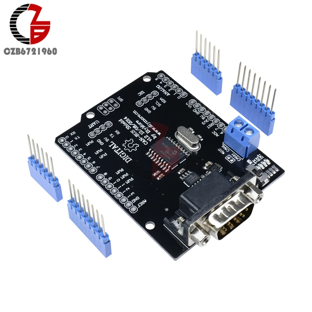 Плата защиты шины CAN MCP2515 5 12 В постоянного тока интерфейс SPI 9 контактов
