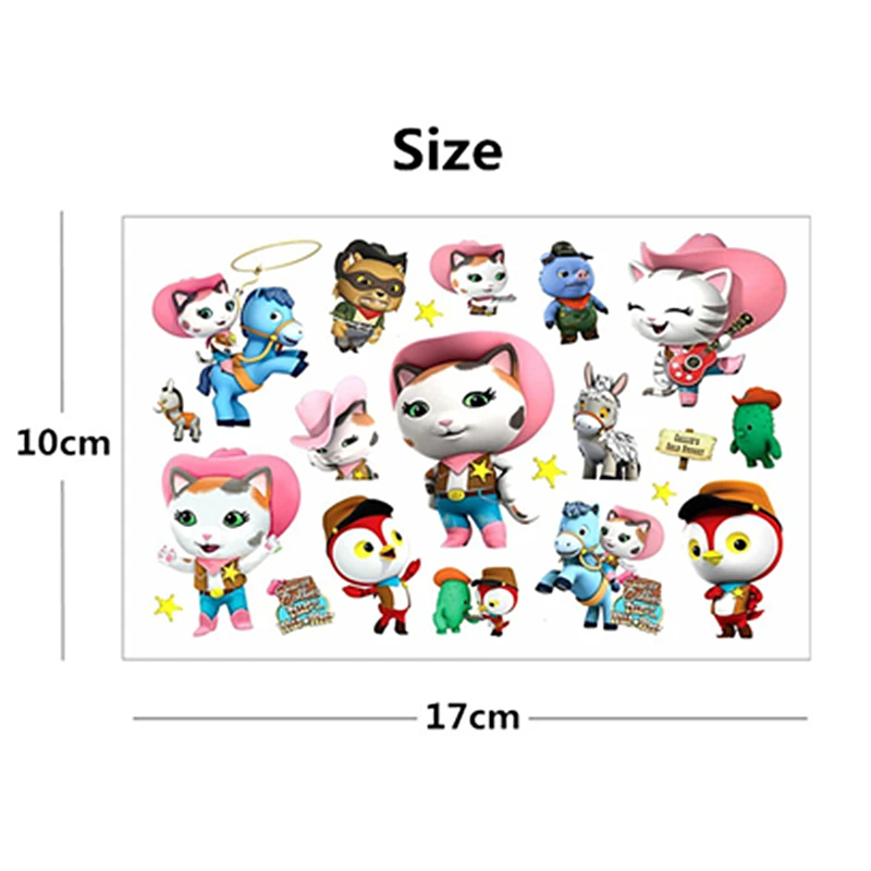 SHNAPIGN детская временная татуировка с кошкой череп Калли 17*10 см водостойкая