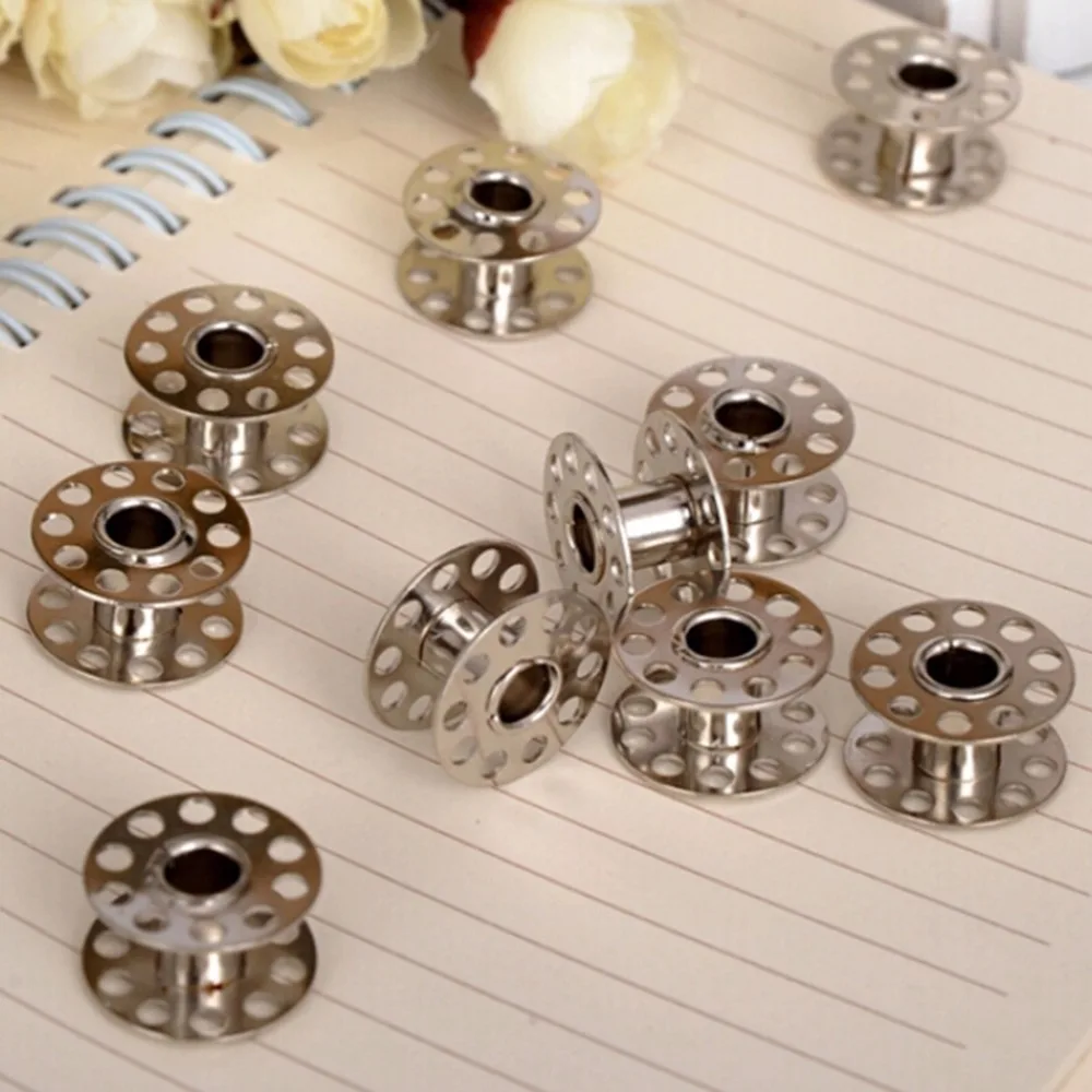 20 шт./лот Серебристая прочная швейная машина из нержавеющей стали 20x11 мм катушки