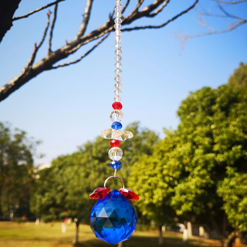 Люстра 2 шт./лот стеклянный хрустальный шар лампа призма подвесной Ловец Солнца