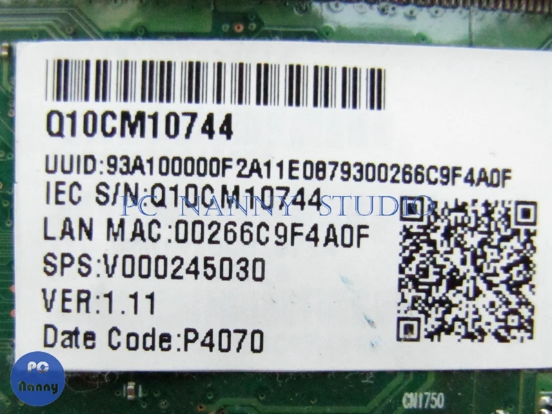 Материнская плата PCNANNY V000245030 6050A2338501 для ноутбука toshiba satellite L630 L635 материнская HM55 ati