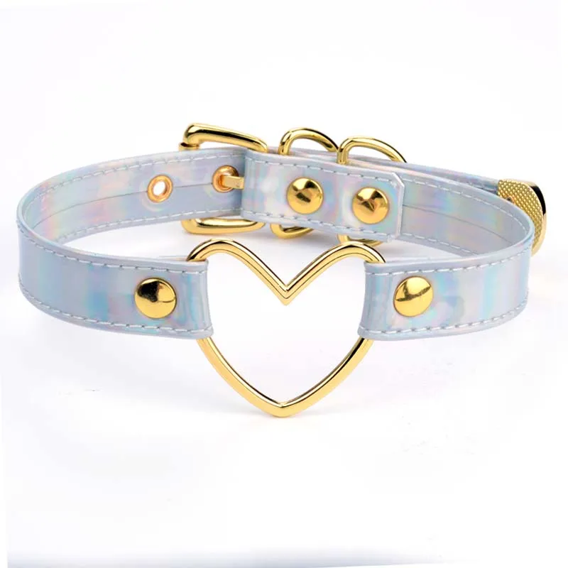 Голографическое ожерелье-чокер ручной работы в стиле лолита | Украшения и