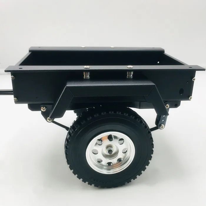 1 комплект RC Hiker DIY мини-прицеп 180*165*110 мм мини-трактор с ЧПУ W резиновая шина колеса+ обод ступицы колеса для 1/10 SCX10II D90 RC автомобилей