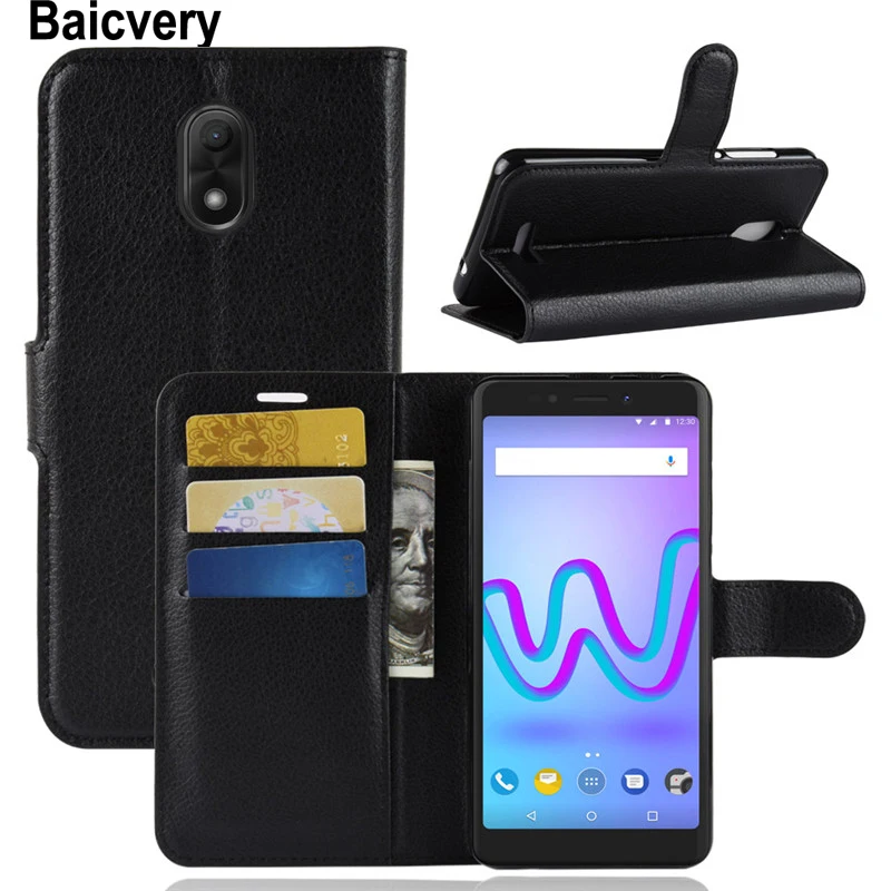 Для Wiko Jerry 3 чехол Роскошный книжка из искусственной кожи бумажник для Джерри 5 45