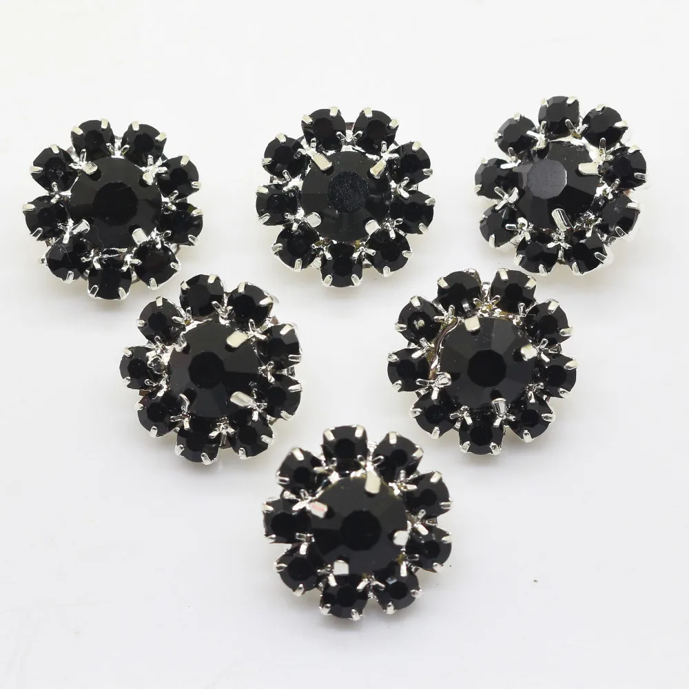 Черные металлические швейные кнопки 10 шт./16 мм для одежды джинсов на кнопках