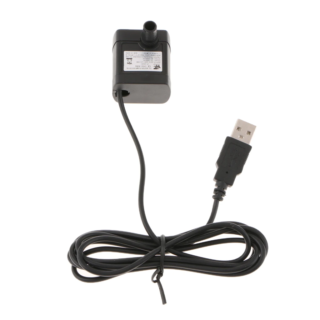 USB штекер 80-200л/ч регулируемый поток воды мини водяной насос бесщеточный мотор фонтан насос 5 В