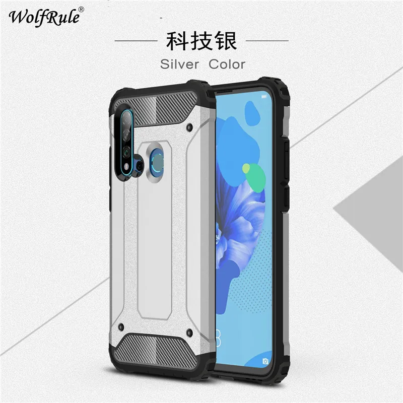 Чехол для телефона Huawei P20 Lite 2019 противоударный силиконовый + жесткий пластиковый