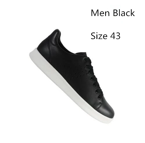 Men Black 43 Xiaomi оригинальная кожаная обувь для скейтборда FreeTie Удобная Нескользящая модная обувь для отдыха Xiaomi Mijia Smart Chip Прямая поставка - Цвет: Men Black 43