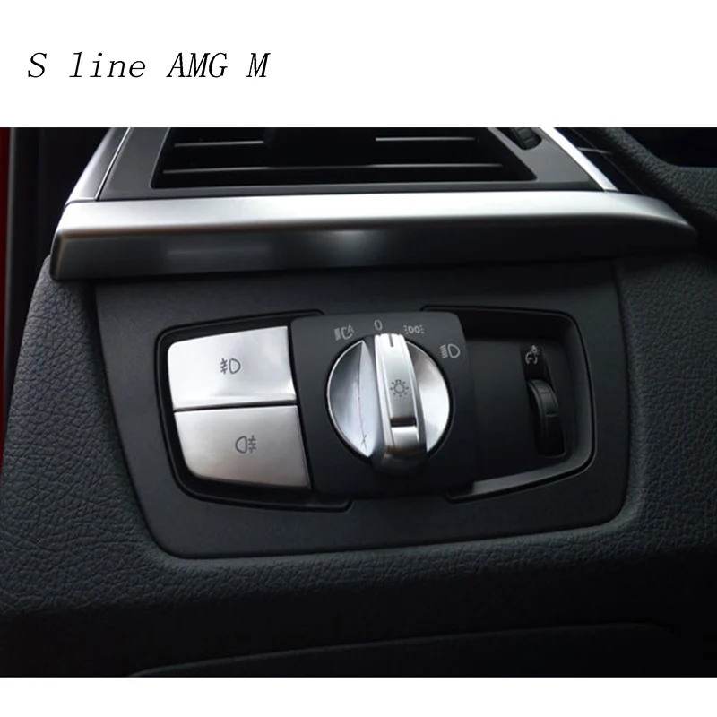 Автомобиль Стайлинг для BMW X1 F48 X5 F15 X6 F16 кнопки переключения фар декоративная