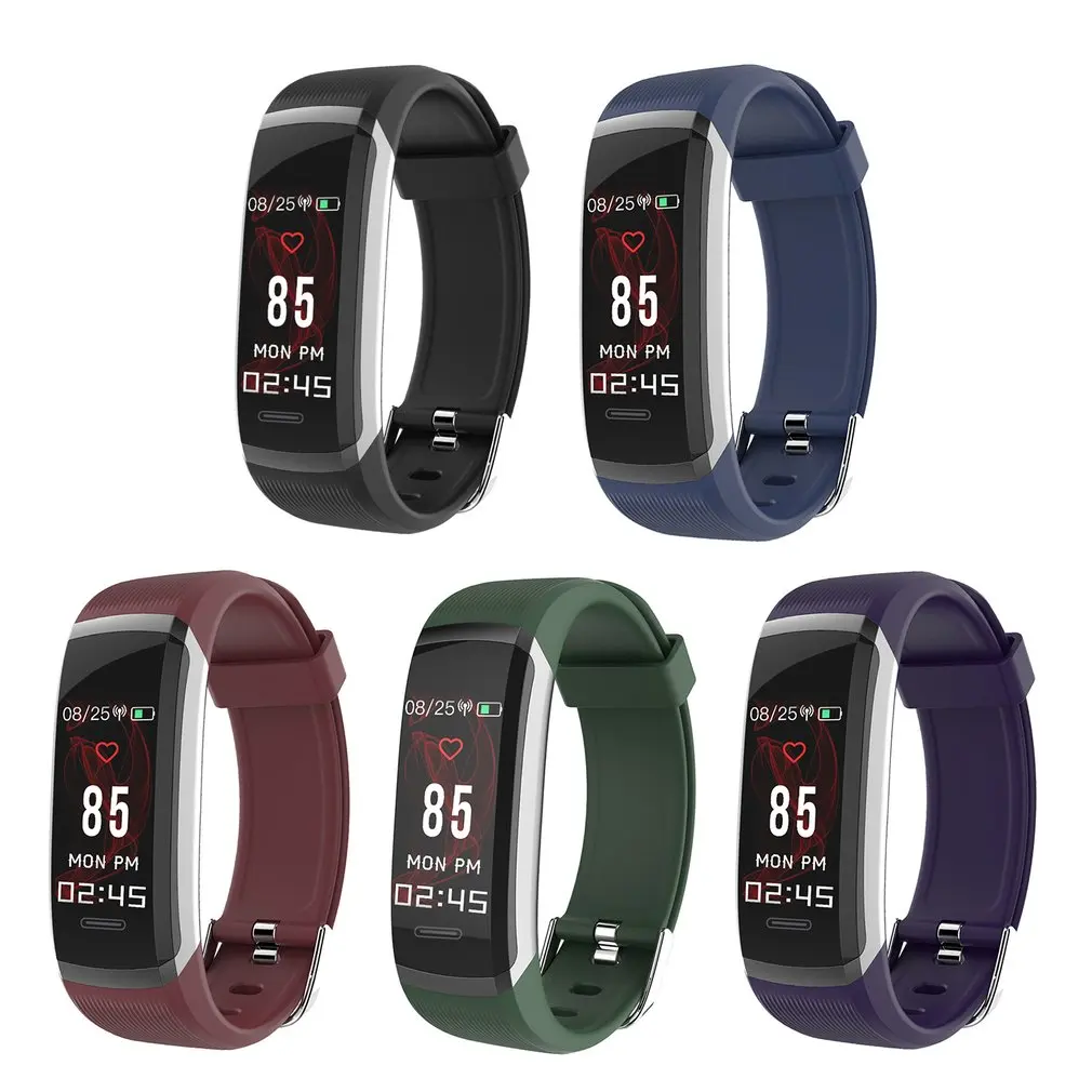 GT101 Smart Band цветной экран динамическое кровяное давление в реальном времени