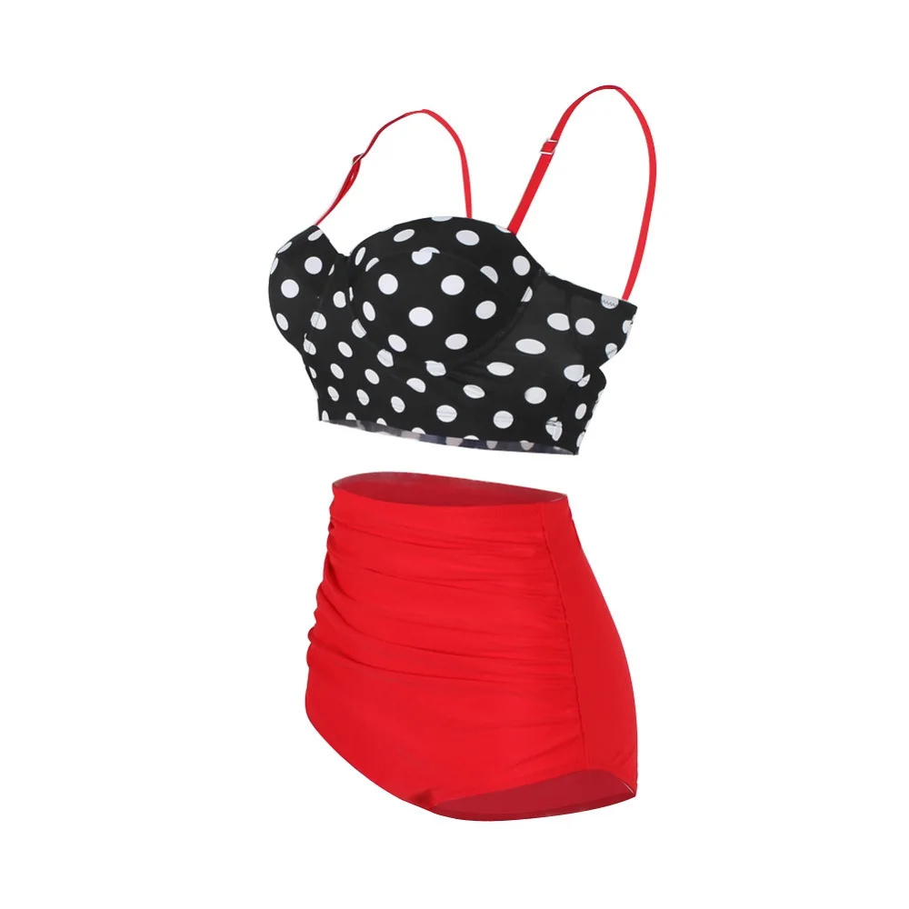 2019 бикини в горошек набор Привлекательный женский купальник Летний Пляжный