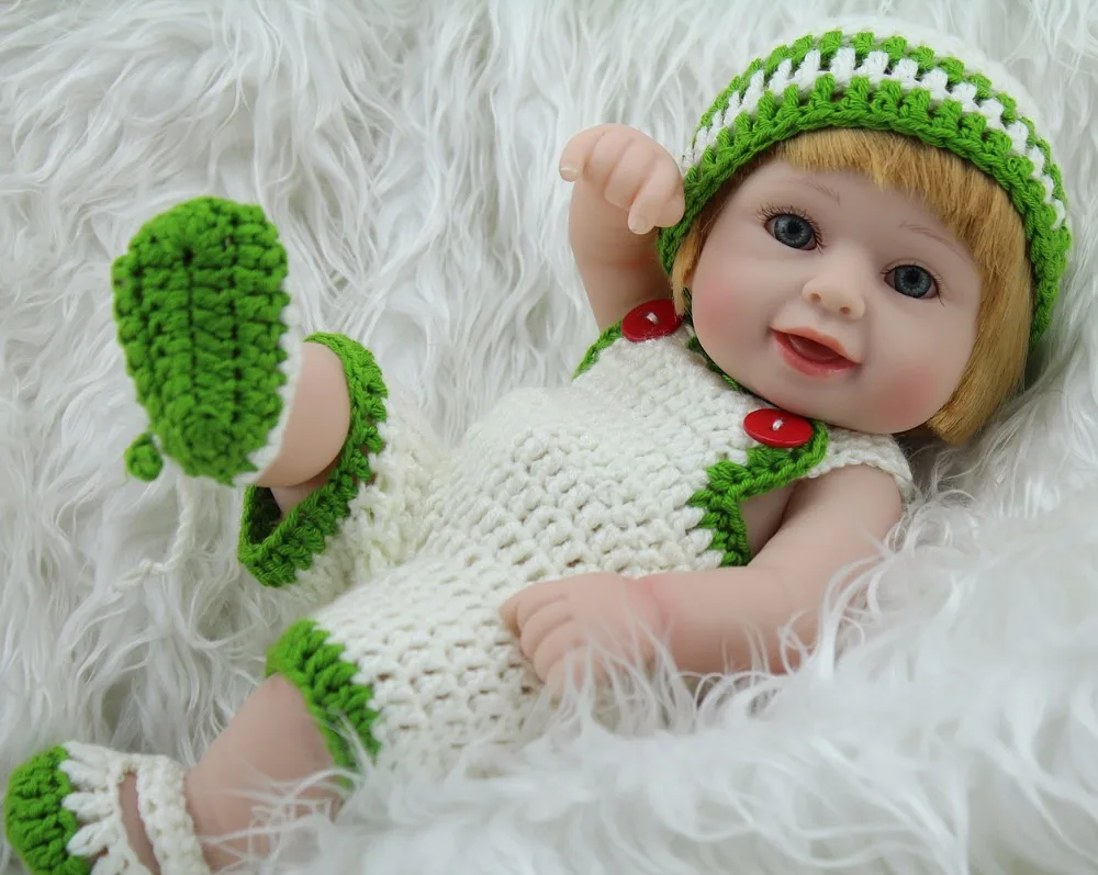NPKDOLL 10 дюймовая виниловая Кукла Reborn Boy детские игрушки для игр сна кукла детей