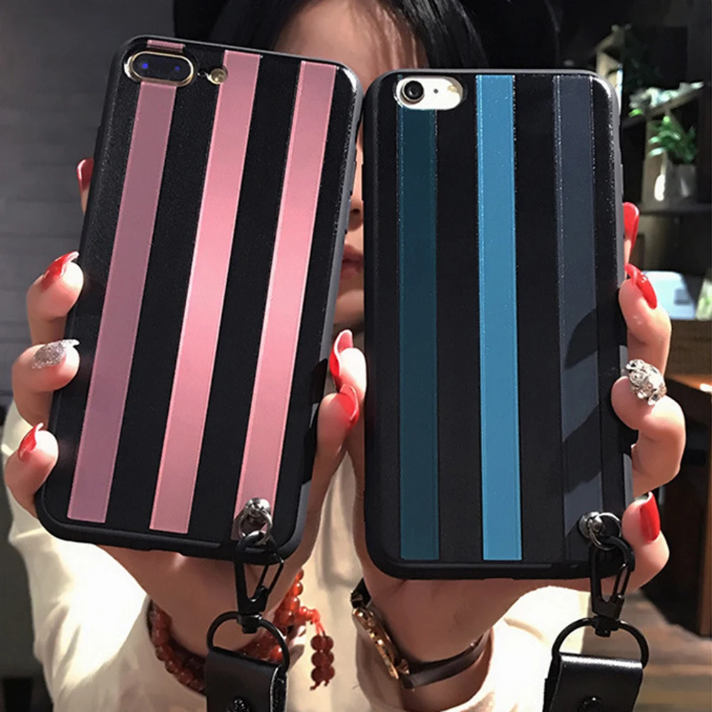 Чехол для Apple iPhone 7 6 s 8 плюс X шнурки все включено мягкий силиконовый Drop защитная