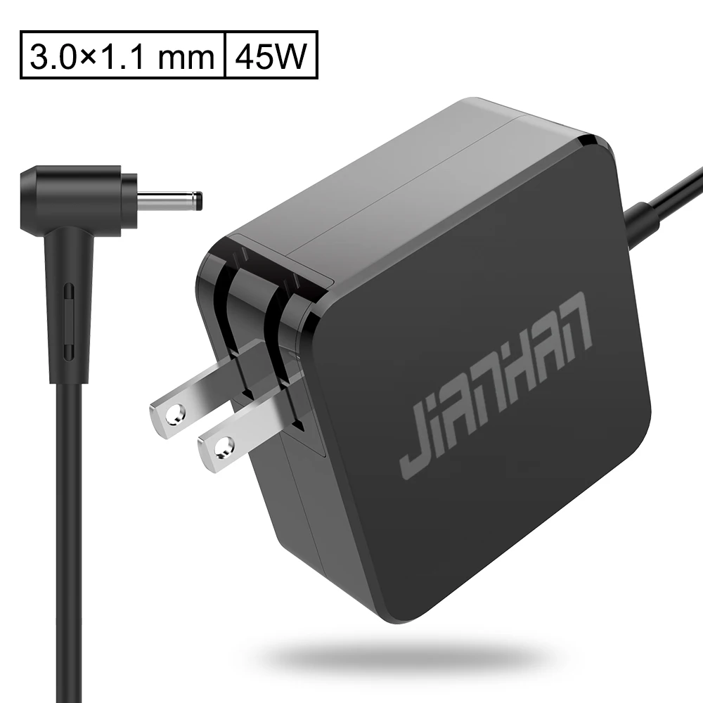 Jianhan нетбук ноутбук 45 W 19 V/2.37A с адаптером переменного тока зарядное устройство