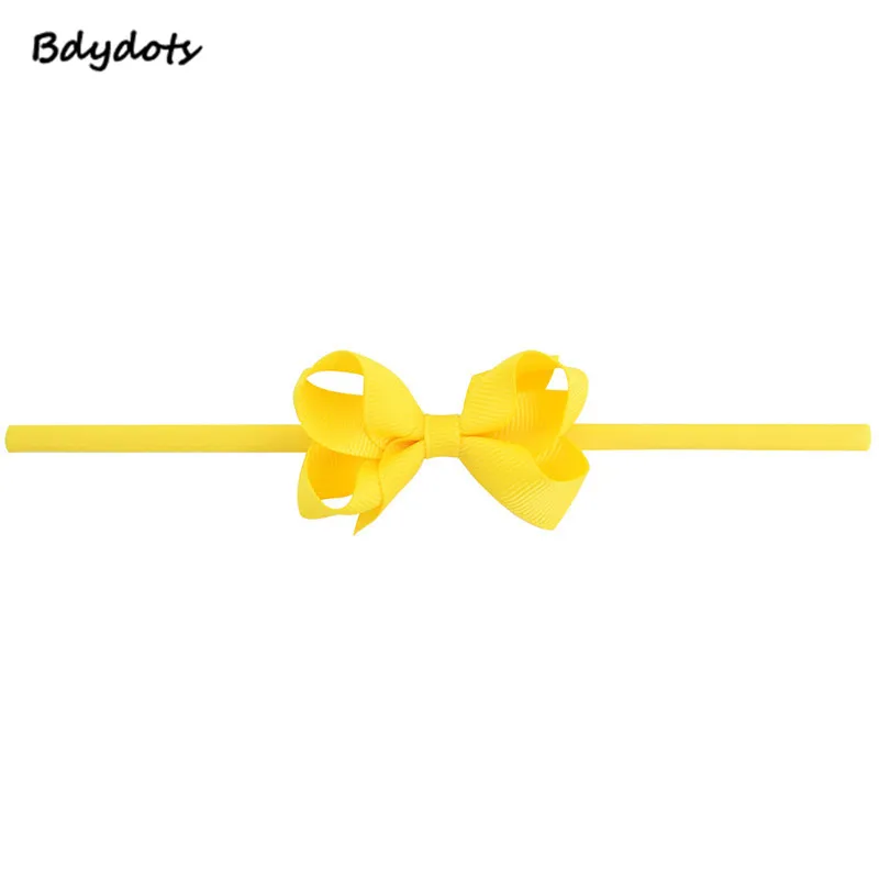 

20Pcs /Lot Small Lovely Kids Bow Headband Ribbon Bows With Thin Hairband Photography Props Girls Bow Tiara Headwrap
