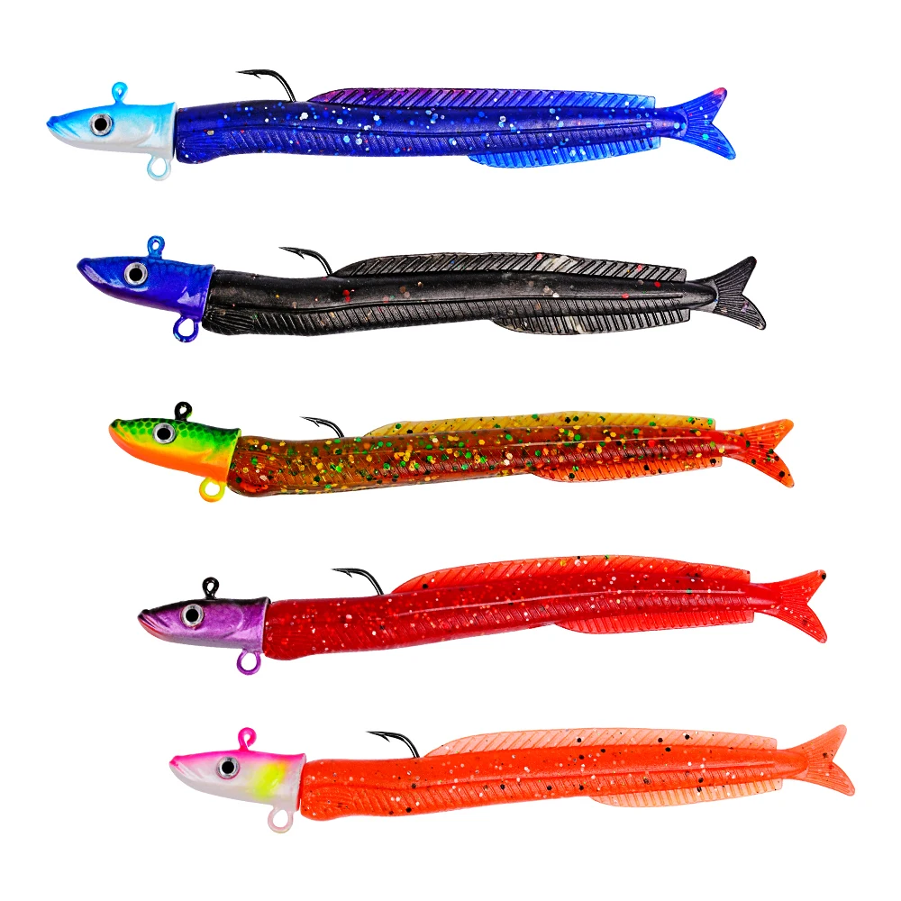 1 шт. мягкие приманки с металлической Jig Head свинцовые 12 8 см/14g балансировки