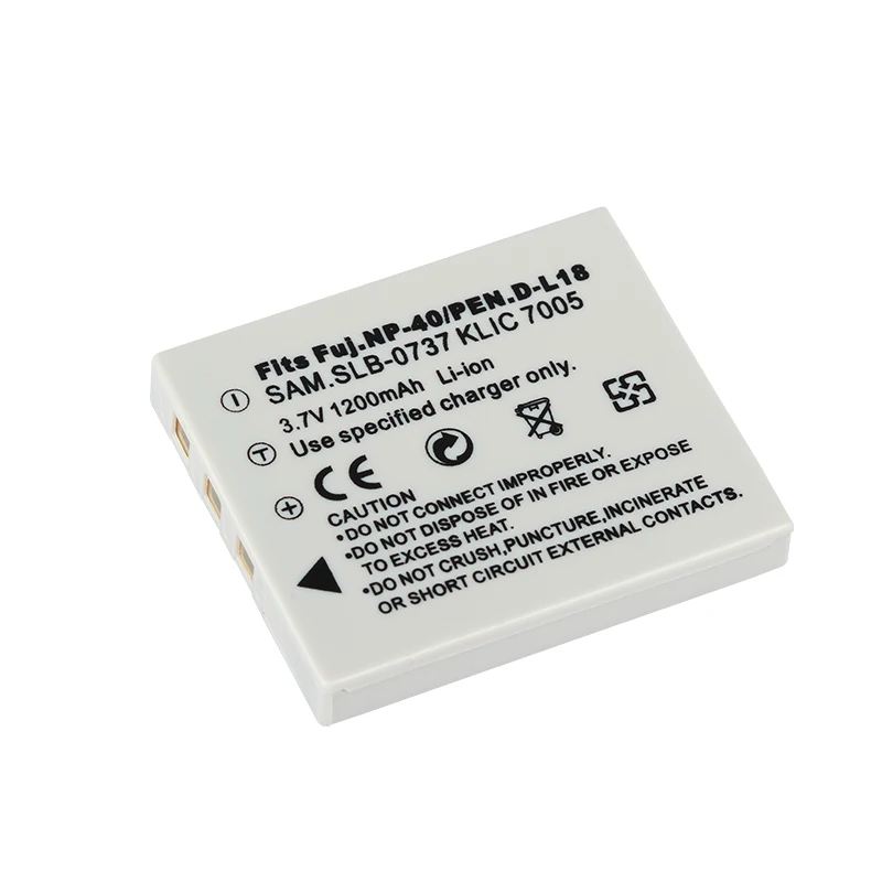 Dinto 1200 мА/ч 3 7 V для ЖК-дисплея с подсветкой Fujifilm NP-40 NP 40 NP40 NP-40N Батарея BENQ DLI-102 KODAK