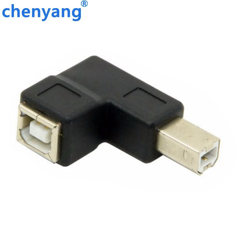 USB 2 0 B разъем адаптера типа L штекер гнездо угол 90 градусов принтера|Кабели USB| |