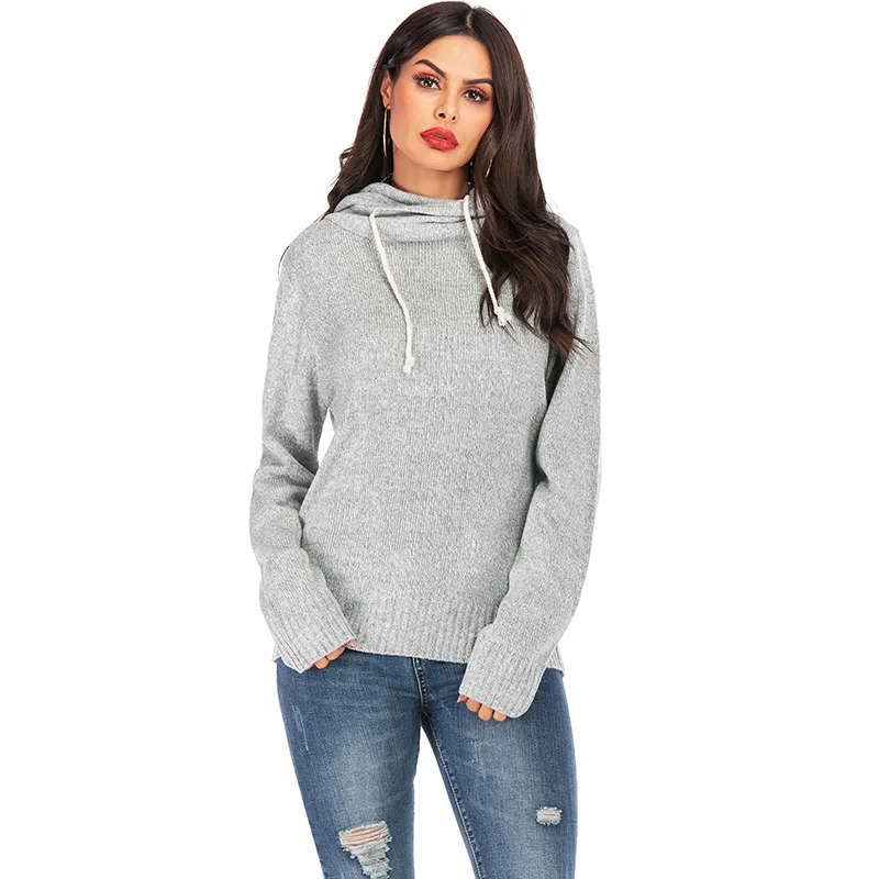 Suvamce Autumn Winter Casual Knitted 2 Solid Color Sweater Fashion Size S-xl Loose Women Pullover Jl-yh077 | Женская одежда