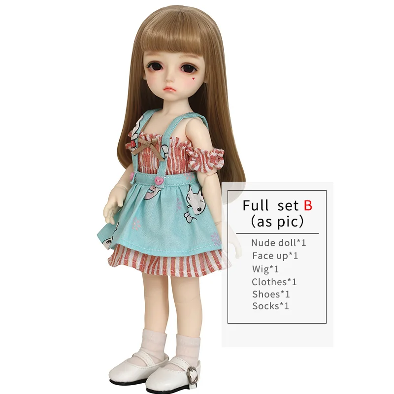 Full set in B aspic Be With You Potato Fullset BJD SD куклы YoSD Littlefee Luts 1/6 фигурки из смолы шаровые шарниры игрушки парик обувь глаза одежда BWY - Цвет: Full set in B aspic