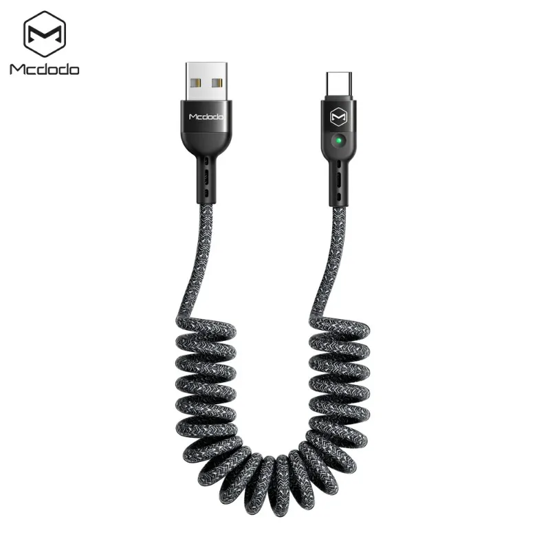 Gray MCDODO кабель usb type C QC 4,0 быстрое зарядное устройство USB C шнур для samsung S9 Note 9 кабель type-C для huawei P20 Xiaomi Mi 8 USB-C - Цвет: Gray