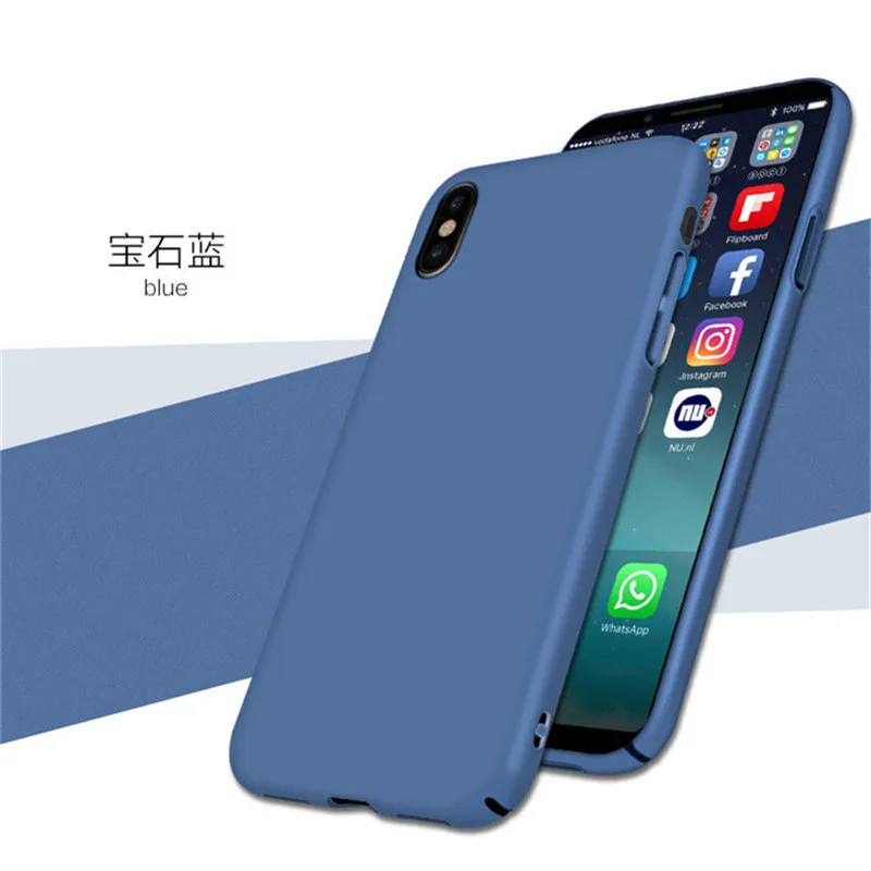 Cooqii для IPhone X задняя крышка Жесткий матовый чехол iPhone Чехол iphonex 360 Полный Пластик