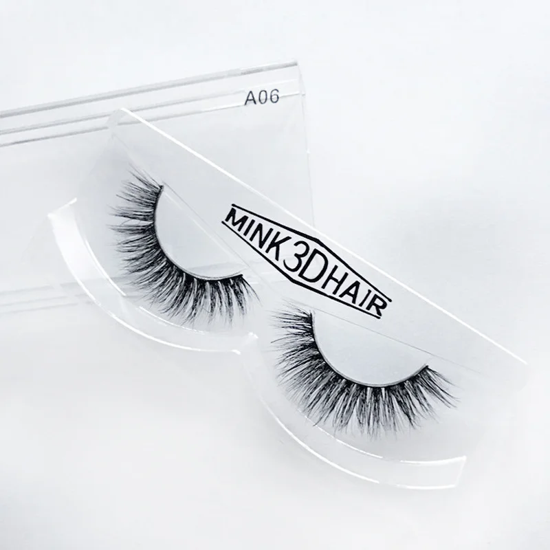 Объемные мягкие 3D норковые Искусственные ресницы отдельные из шерсти норки
