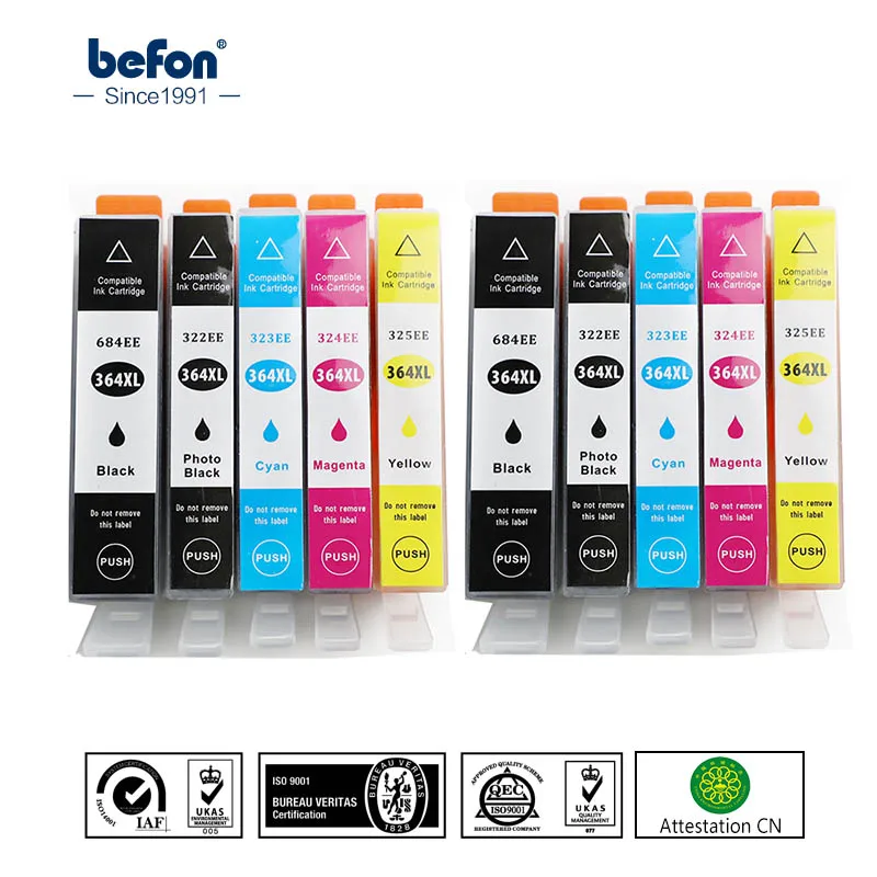 Картридж для HP Deskjet 3070A Photosmart 364 B209a C510a C309a 10 шт./упаковка|Чернильные картриджи| |