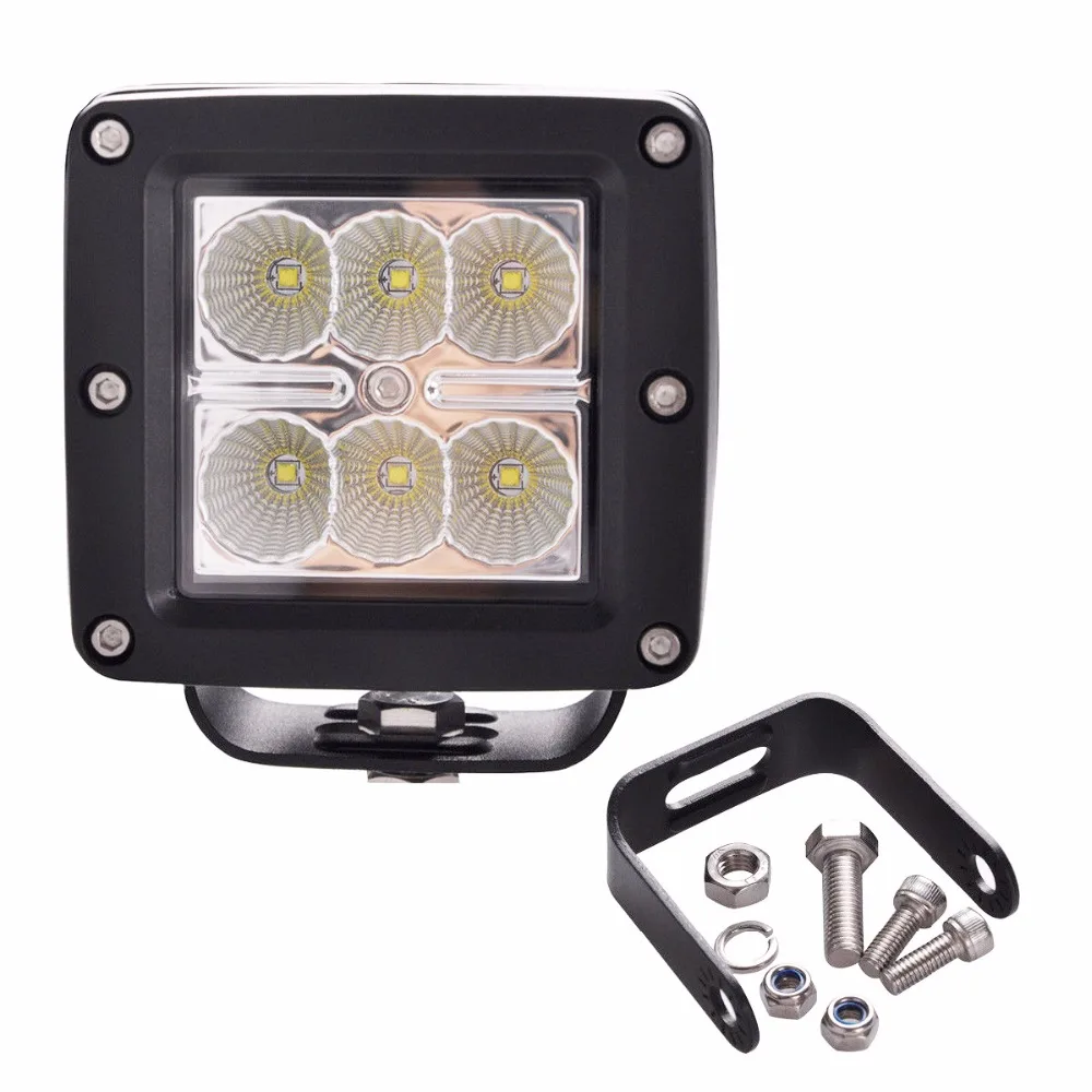 LED Cube Light 3&quot Inch 18W 12V 24V With US CREE Chip Pod Fog Lamp For Truck 4x4 Offroad Cars SUV ATV Auto Accessories | Автомобили и