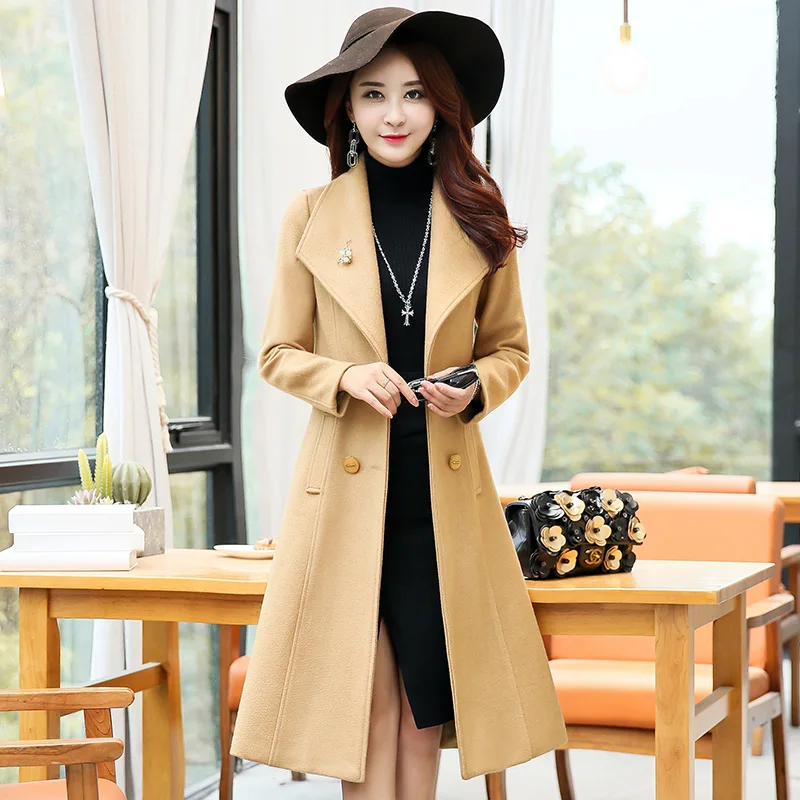 Новинка 2018 горячая Распродажа Женское шерстяное пальто Зимняя Толстая куртка