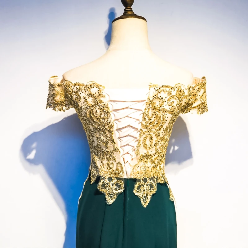 Женское платье с вырезом-лодочкой JANCEMBER для выпускного бала коротким рукавом и