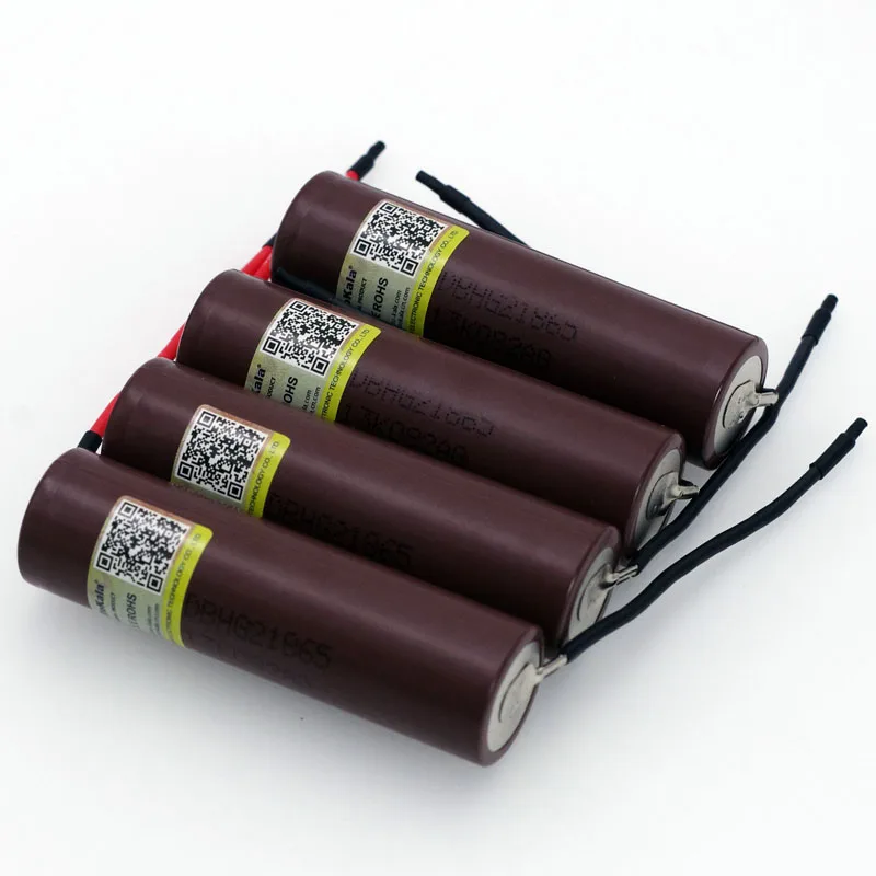 Liitokala HG2 18650 3000 mAh аккумулятор 18650HG2 3,6 V разрядка 20A, специальные батареи+ DIY Силикагель кабель
