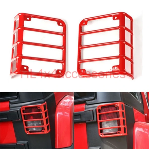 2 шт. задняя крышка для задних фонарей Накладка Защитная фар Jeep Wrangler JK