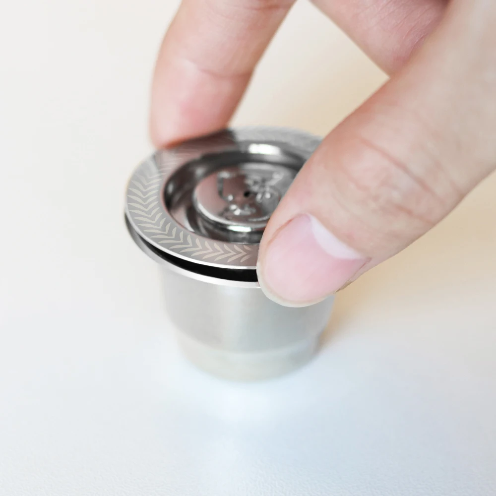 Эспрессо капсулы де кафе Recargables Nespresso из нержавеющей стали квадратное отверстие