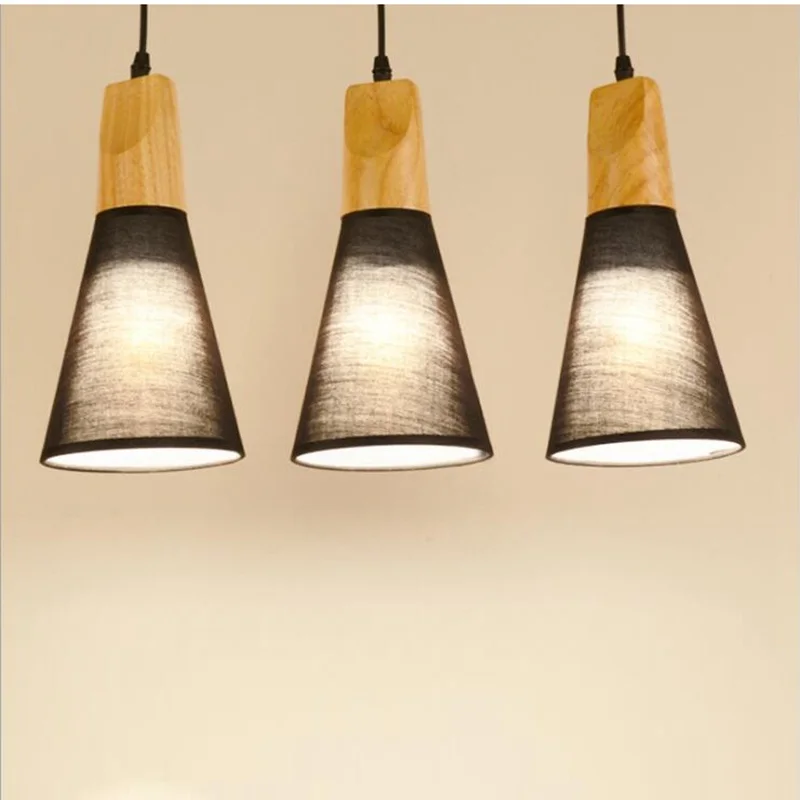 LukLoy современные подвесные светильники натуральный деревянный подвесной