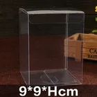 Креативная прозрачная коробка из ПВХ 9*9*6 см-9*9*18 см, прямоугольная витрина из экологически безопасного материала, Европейский свадебный подарок и коробка для конфет