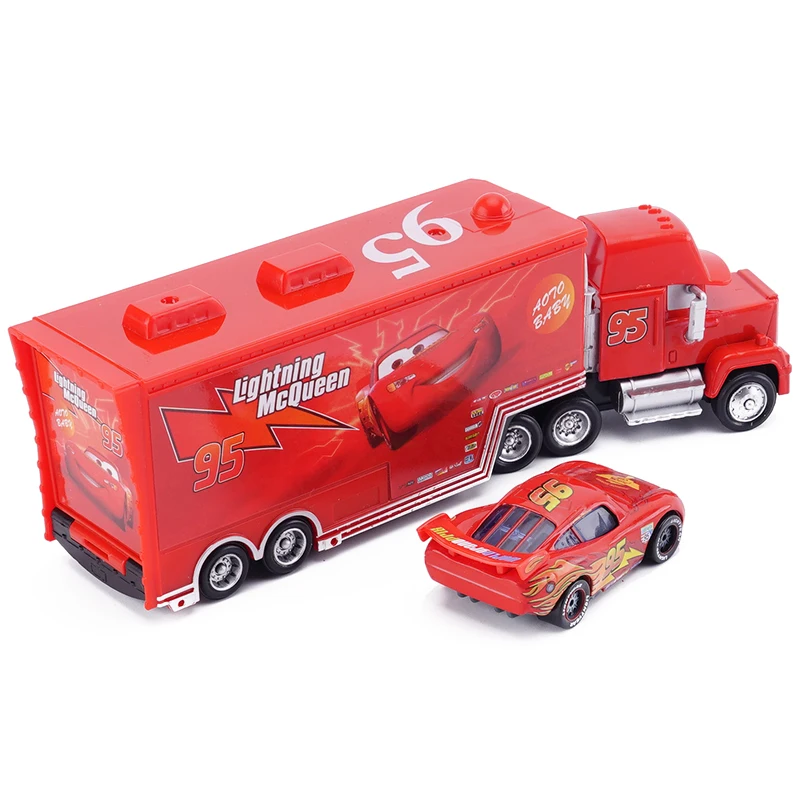Disney &quotтачки 3 № 95 Lightning McQueen дядя грузовой автомобиль 1:55 литья под давлением