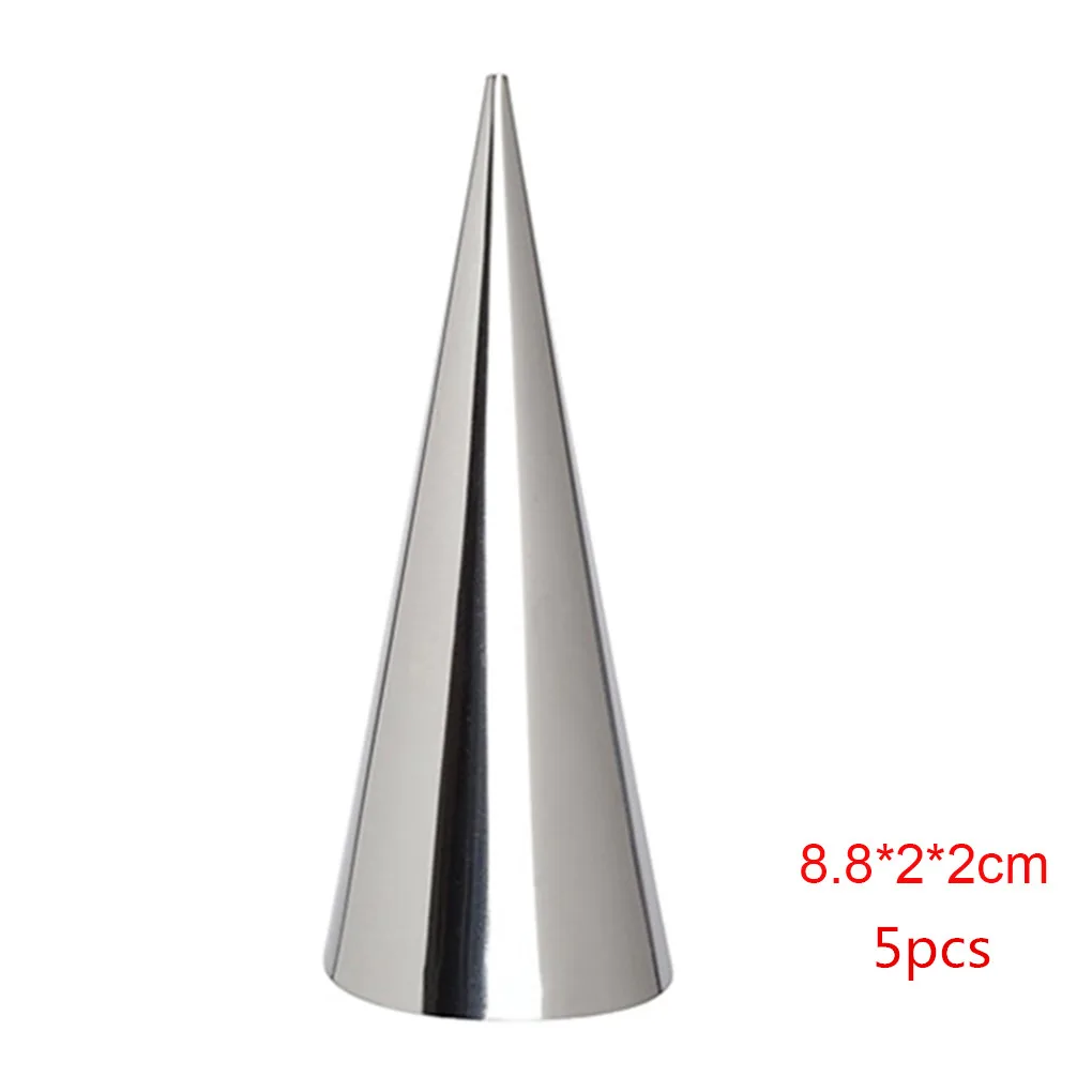 8.8 x 2 x 2cm 12 шт конические трубы конусные рулонные формы из нержавеющей стали спиральные формы для Круассанов Кондитерские крема Роговая формочка для торта, хлеба - Цвет: 8.8 x 2 x 2cm