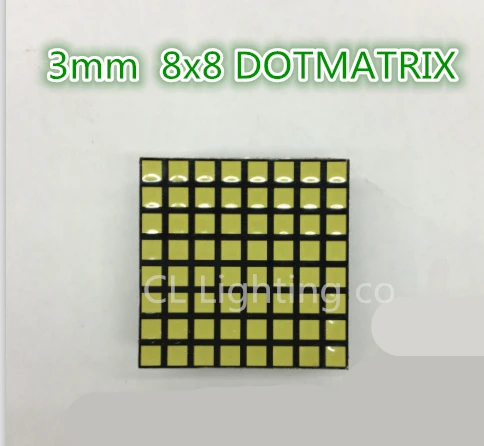 Цифровая трубка 8x8 квадратный светодиодный матричный дисплей 3 мм 32*32 общий