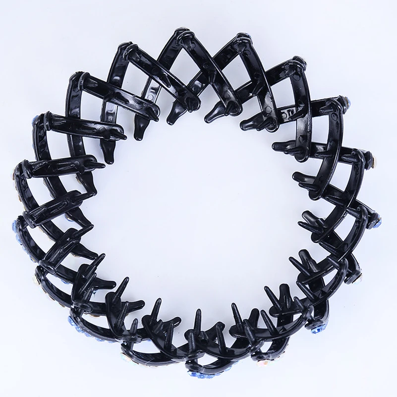 Новая мода жемчужные стразы бутон волос коготь создатель Жгут Hairgrip Hairpins аксессуары клип для женщин девочек Bezel on.